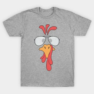 Turkey Face Glasses T-Shirt